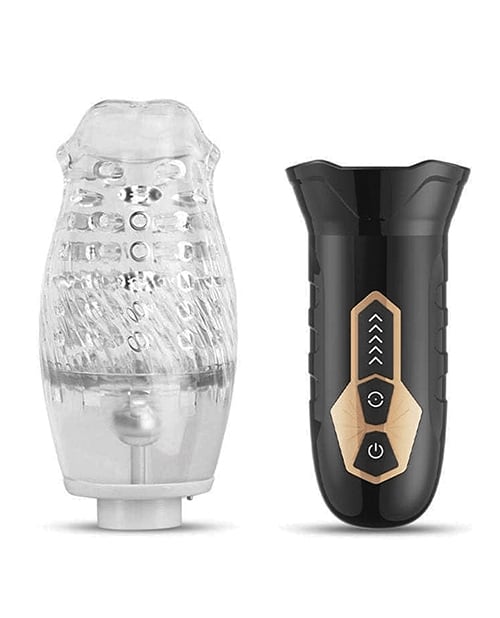 The Male Rose - Gawk Gawk 3000 Rotating Oral Masturbator (Black) TMR1001 CherryAffairs