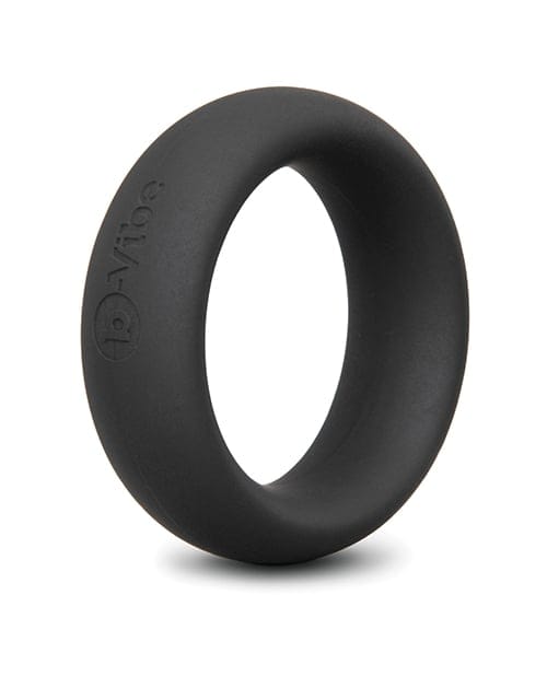 B-Vibe - Snug Silicone Cock Ring Collection (Black) CherryAffairs