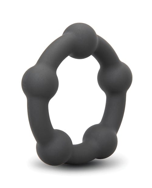 B-Vibe - Snug Silicone Cock Ring Collection (Black) CherryAffairs