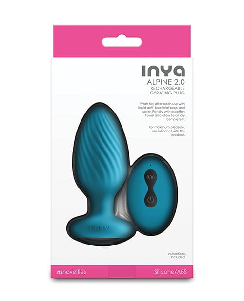 NS Novelties - INYA Alpine 2.0 Remote-Control Gyrating Anal Plug (Blue) NS1187 CherryAffairs