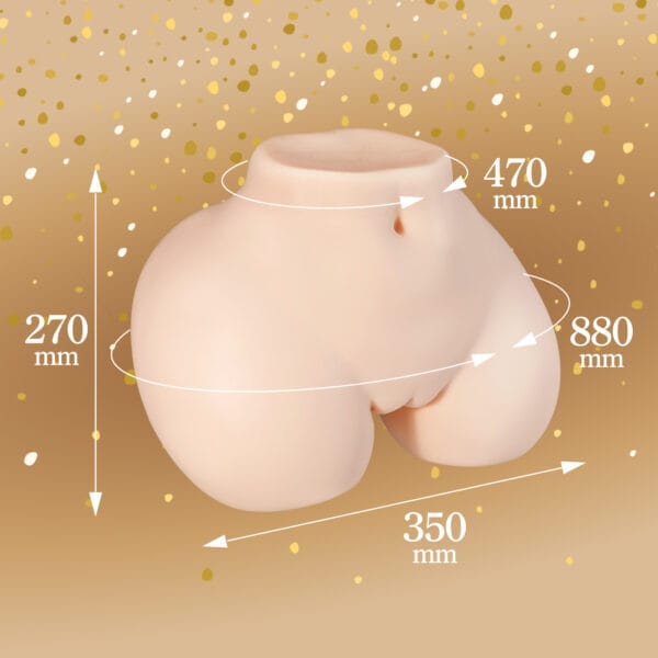 Seiraku Toys - Elegant Girl Premium Realistic 3D Torso Masturbator (Beige)