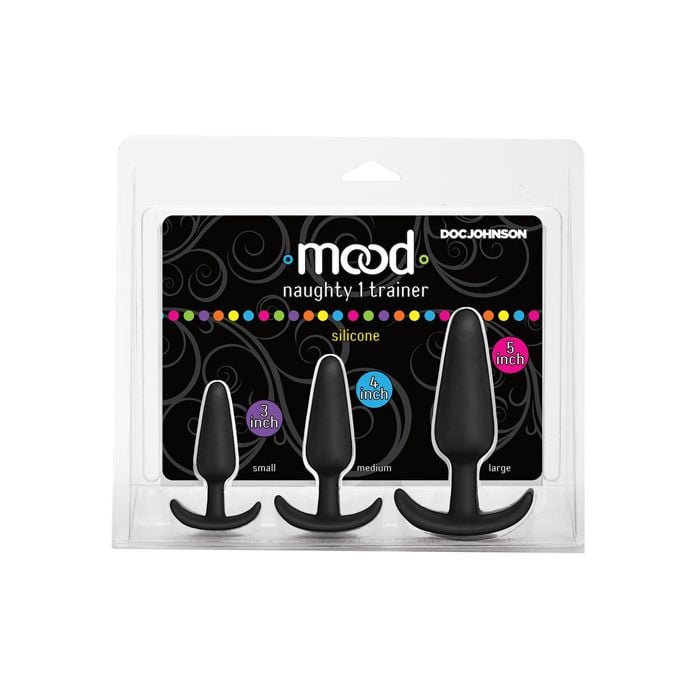 Doc Johnson - Mood Naughty 1 Anal Trainer Set of 3 (Black) DJ1222 CherryAffairs