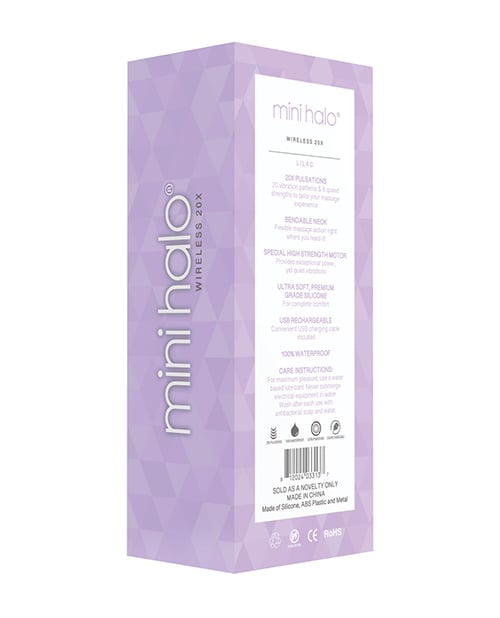 Voodoo Toys - Mini Halo Wireless Wand Massager (Purple) OT1315 CherryAffairs