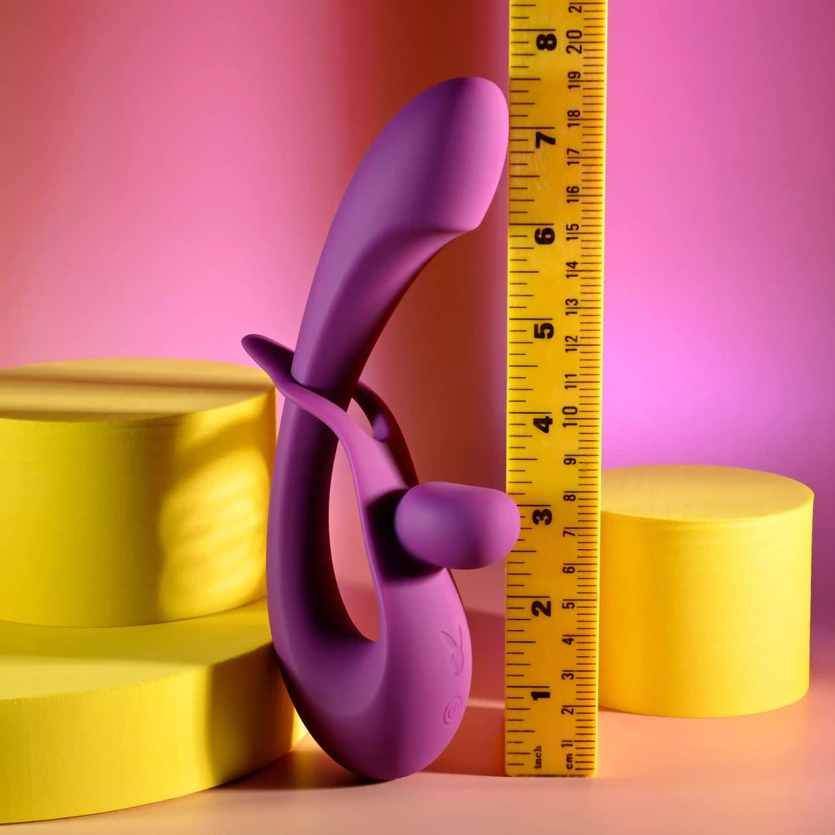 Playboy - Cha Cha Slide Adjustable Rechargeable Rabbit Vibrator (Purple)