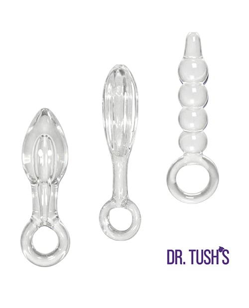 Dr. Tush's - Halo of Pleasure Glass Anal Plug Set DT1005 CherryAffairs