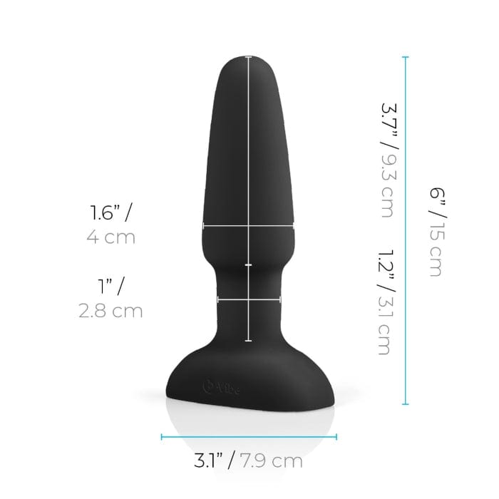B-Vibe - Rimming 2 Remote Control Vibrating Anal Plug (Black) - CherryAffairs.sg
