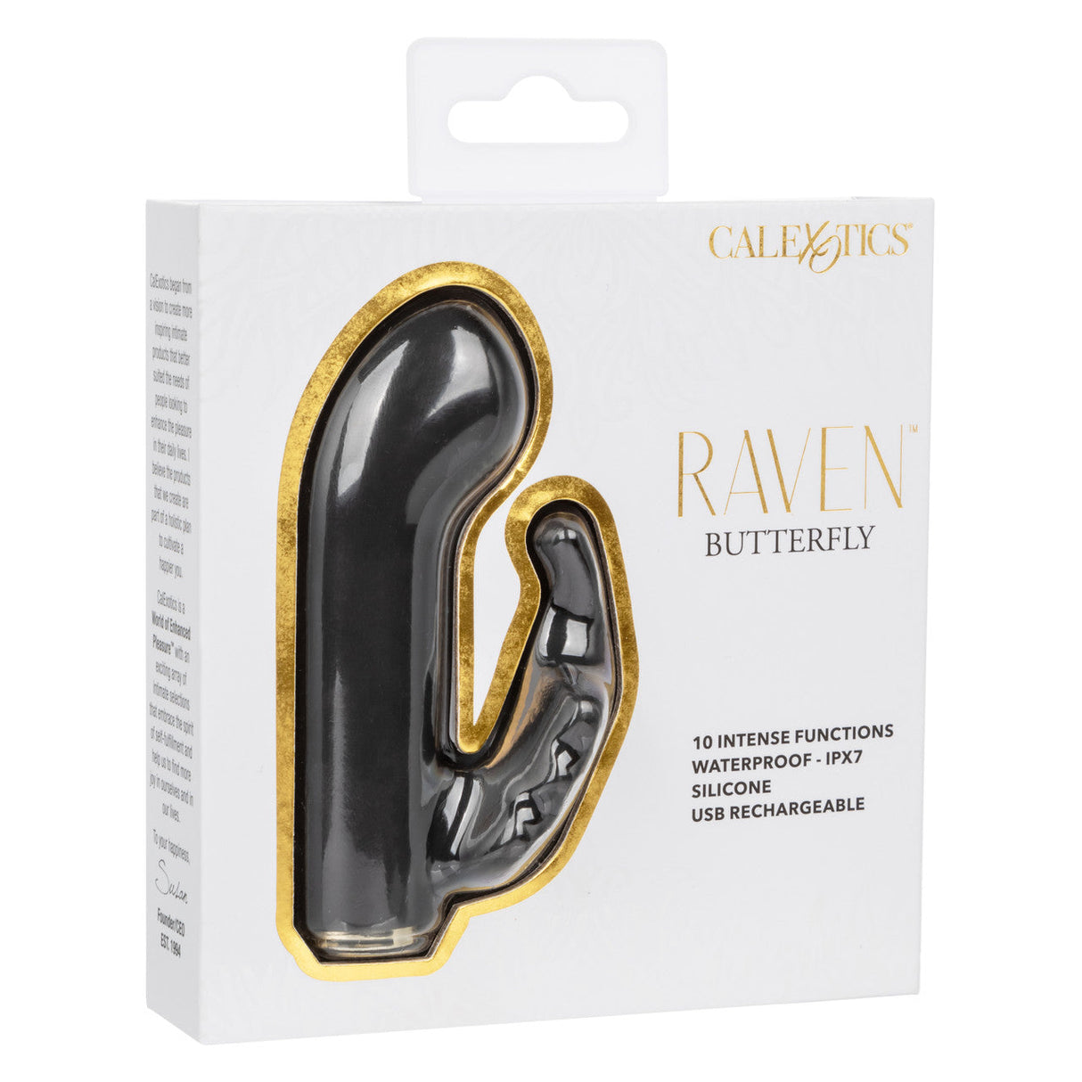 CalExotics - Raven Butterfly Rechargeable Mini Dual Vibrator (Black) â product view 4