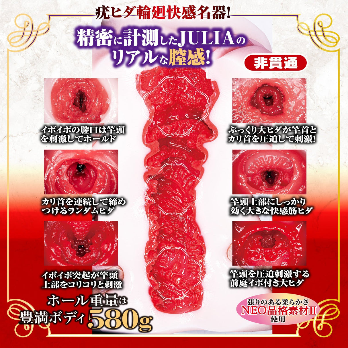 NPG - JULIA Complete Replica Dual Layer Onahole Masturbator – product view 9