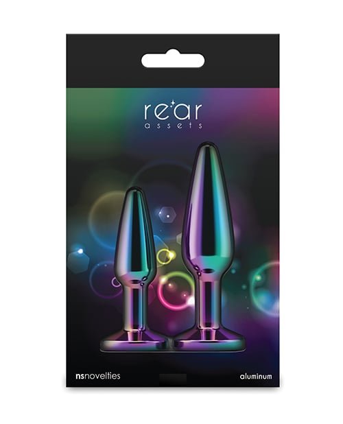 NS Novelties - Rear Assets Tapered Metal Anal Plug Training Set – product view 4
