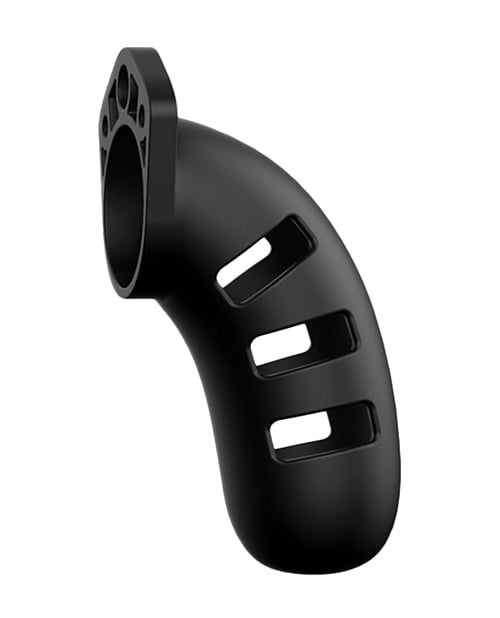 Shots - ManCage Model 21 Silicone Chastity Cage (Black) – product view 2