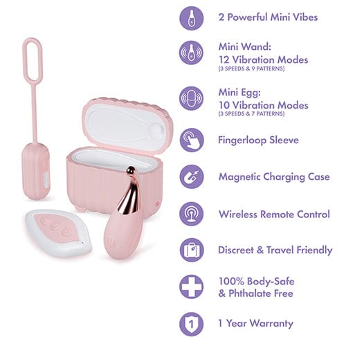 Blush Novelties - Play With Me Wanderlust 4 Piece Vibrator Set (Pink) BN1162 CherryAffairs