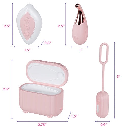 Blush Novelties - Play With Me Wanderlust 4 Piece Vibrator Set (Pink) BN1162 CherryAffairs