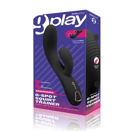 Bodywand - XGen G Play Ergonomic G Spot Squirt Trainer Rabbit Vibrator (Black) BW1026 CherryAffairs