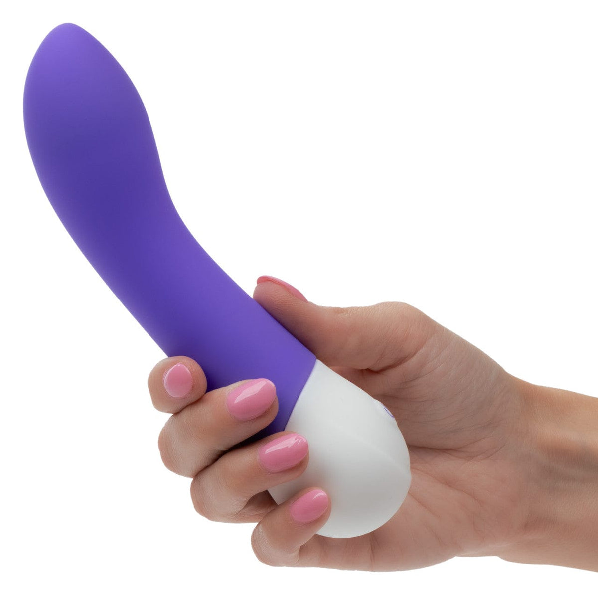 CalExotics - Basic Essentials Rechargeable Curved G Spot Vibrator (Purple) CE2183 CherryAffairs