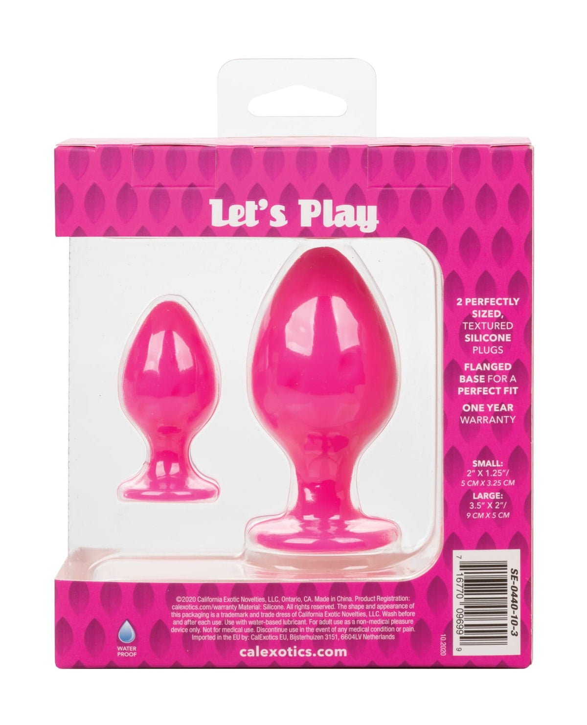 CalExotics - Cheeky Silicone Anal Plug (Pink) CE2249 CherryAffairs