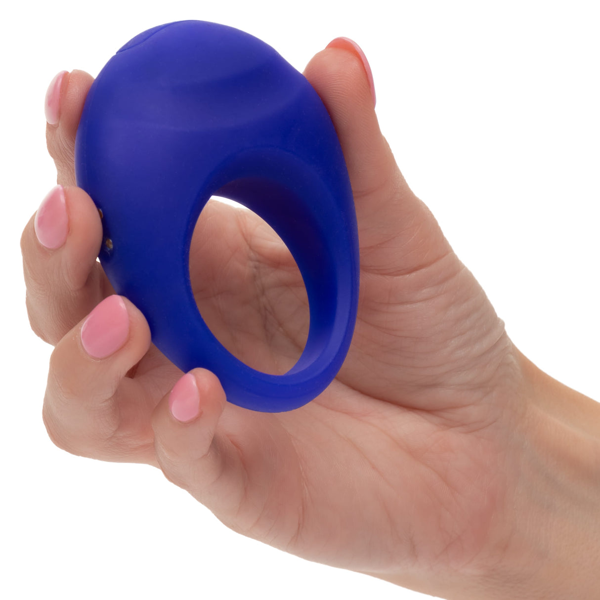 California Exotics - Embrace Closer Intimate Rechargeable Cock Ring (Blue) CE2139 CherryAffairs