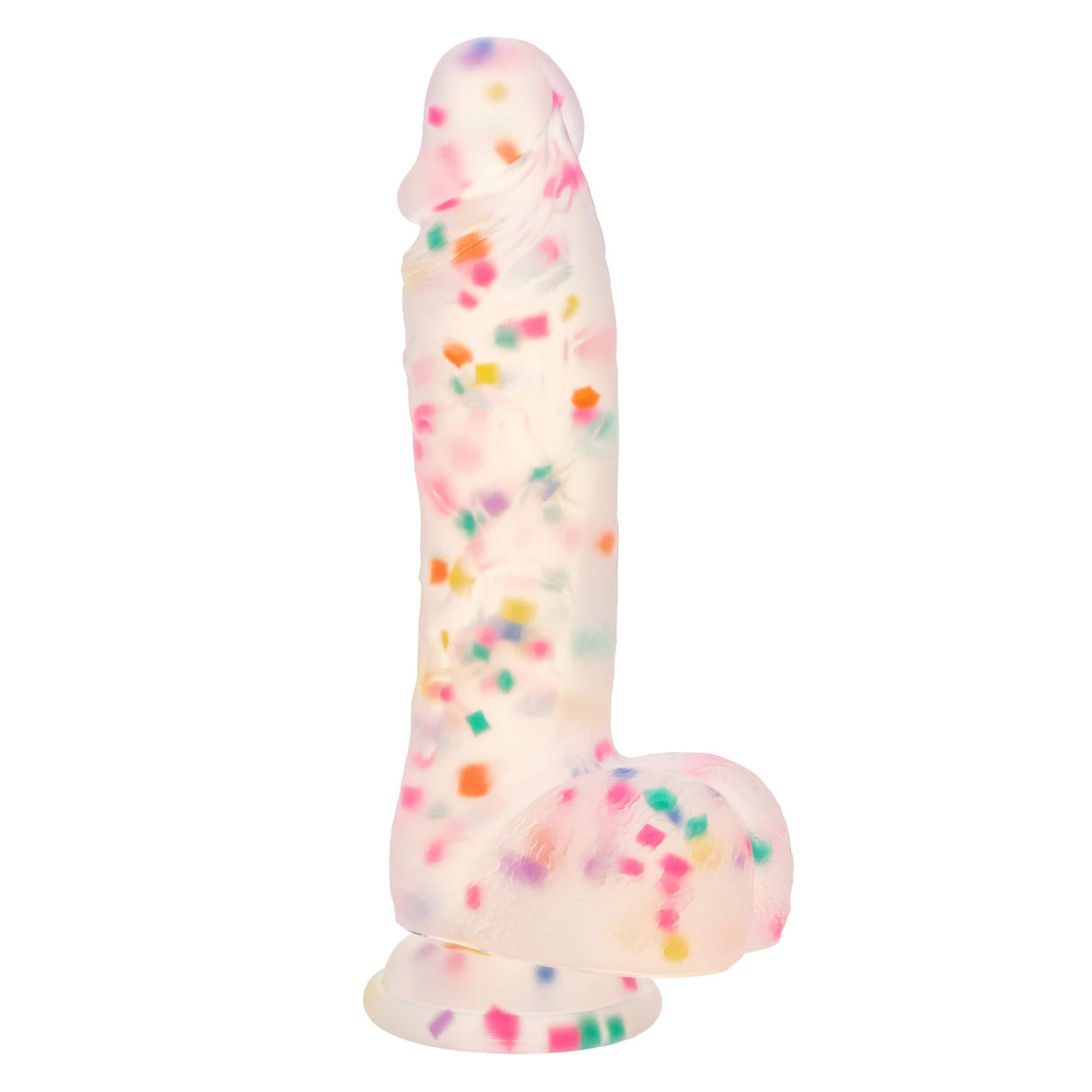 California Exotics - Party Boy Confetti Silicone Studs Dildo 6" (Multicolor) CE2121 CherryAffairs