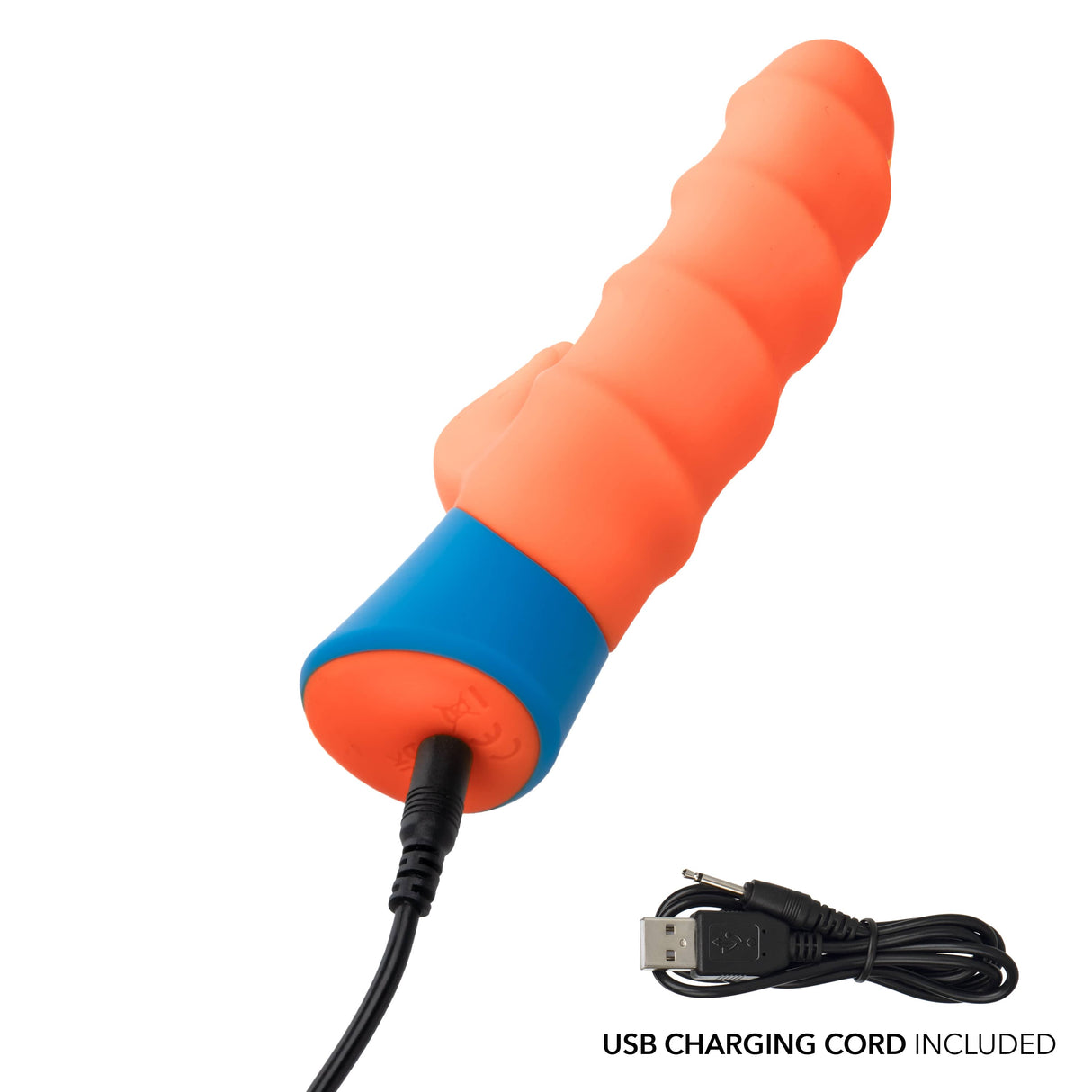 California Exotics - Rave Tickler Rabbit Vibrator (Orange) CE2111 CherryAffairs