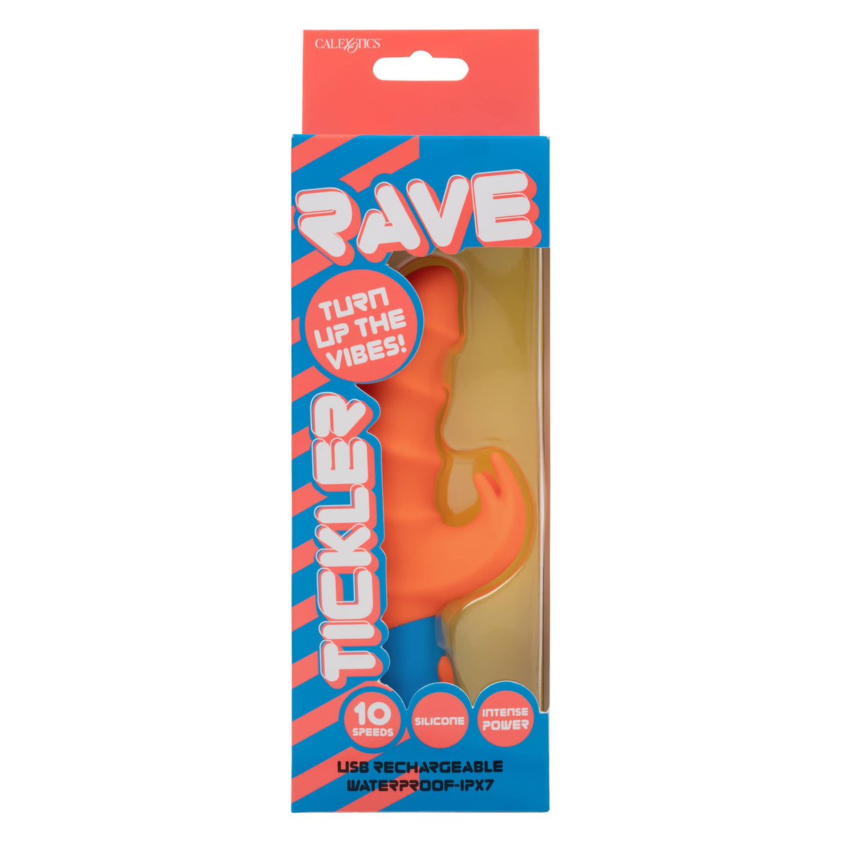 California Exotics - Rave Tickler Rabbit Vibrator (Orange) CE2111 CherryAffairs