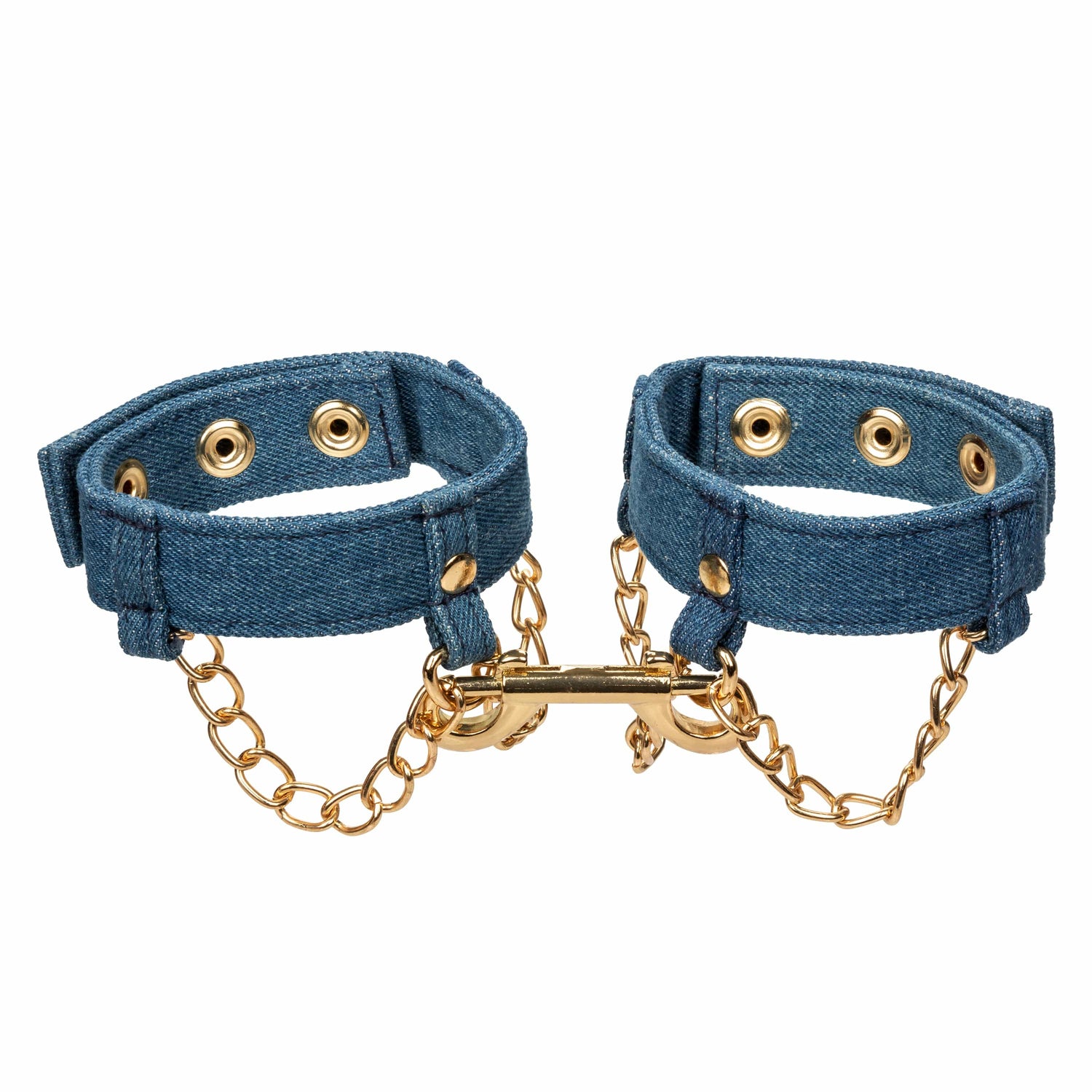 California Exotics - Ride 'em Premium Denim Collection Ankle Cuffs (Blue) CE2088 CherryAffairs