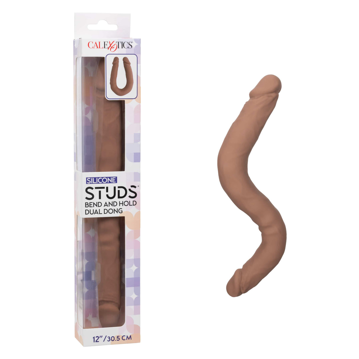 California Exotics - Silicone Studs Bend and Hold Dual Dong Dildo 12" CherryAffairs