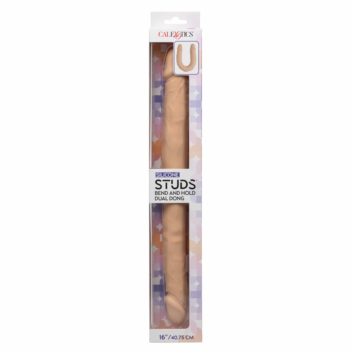 California Exotics - Silicone Studs Bend and Hold Dual Dong Dildo 16" CherryAffairs