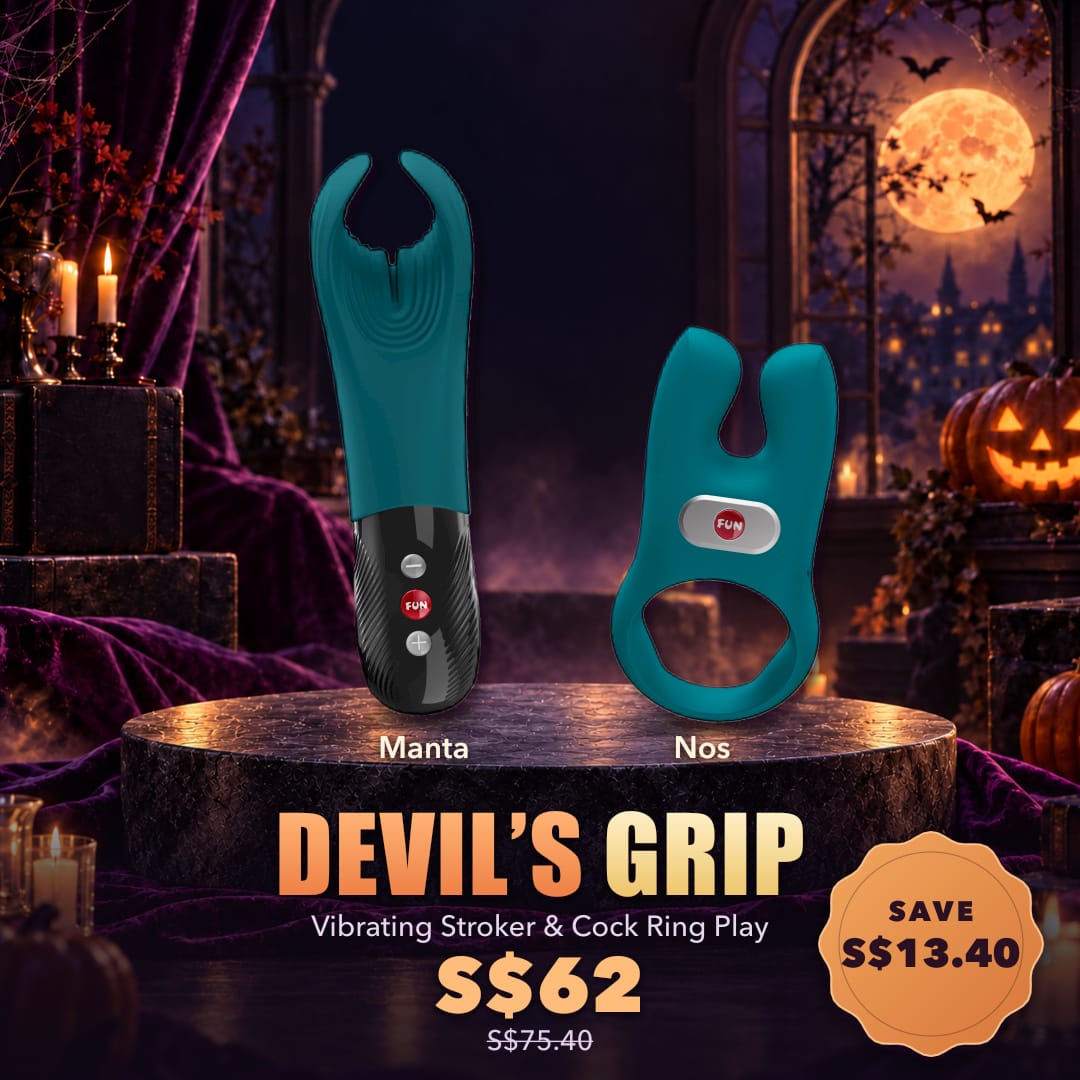 Devil’s Grip — Vibrating Stroker & Cock Ring Play CherryAffairs