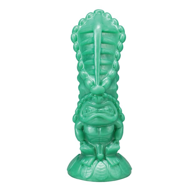 Doc Johnson - Polynesian Pleasures Pleasure Idols Mala Maona Earth Idol Vibrating Dildo with Remote (Jade) DJ1197 CherryAffairs
