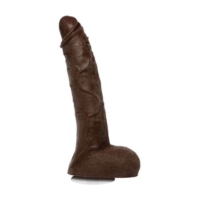 Doc Johnson - Signature Cocks Ultraskyn Dildo with Removable Vac-U-Lock Suction Cup Jason Luv 10" (Brown) DJ1196 CherryAffairs