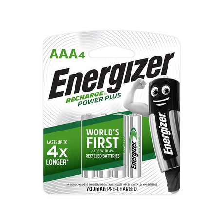 Energizer - Recharge Power Plus NH12U AAA Batteries Value Pack (700 mAh) - CherryAffairs.sg