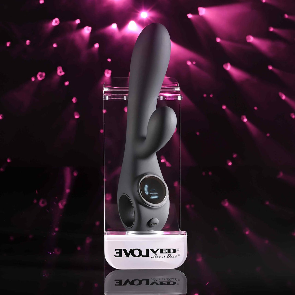 Evolved - Black Magic Rechargeable Dual-Stimulation Vibrator (Black) EV1218 CherryAffairs