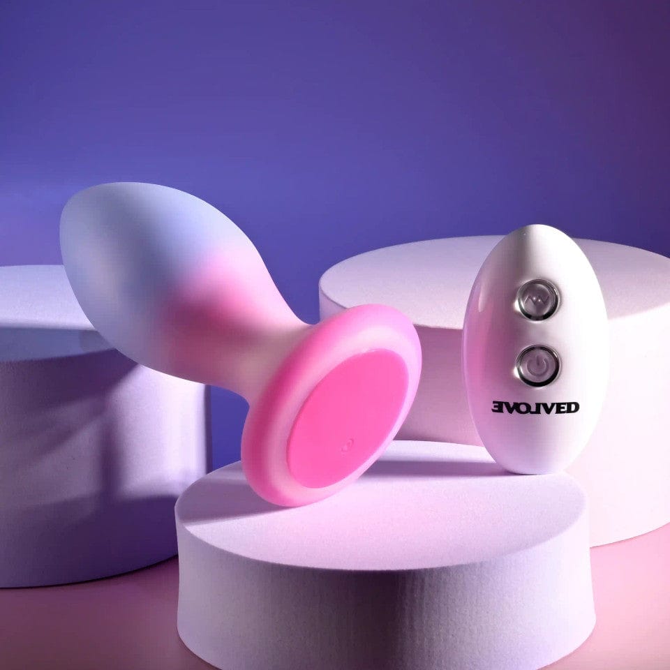 Evolved - Paradise Remote Control Vibrating Anal Plug (Purple) EV1192 CherryAffairs