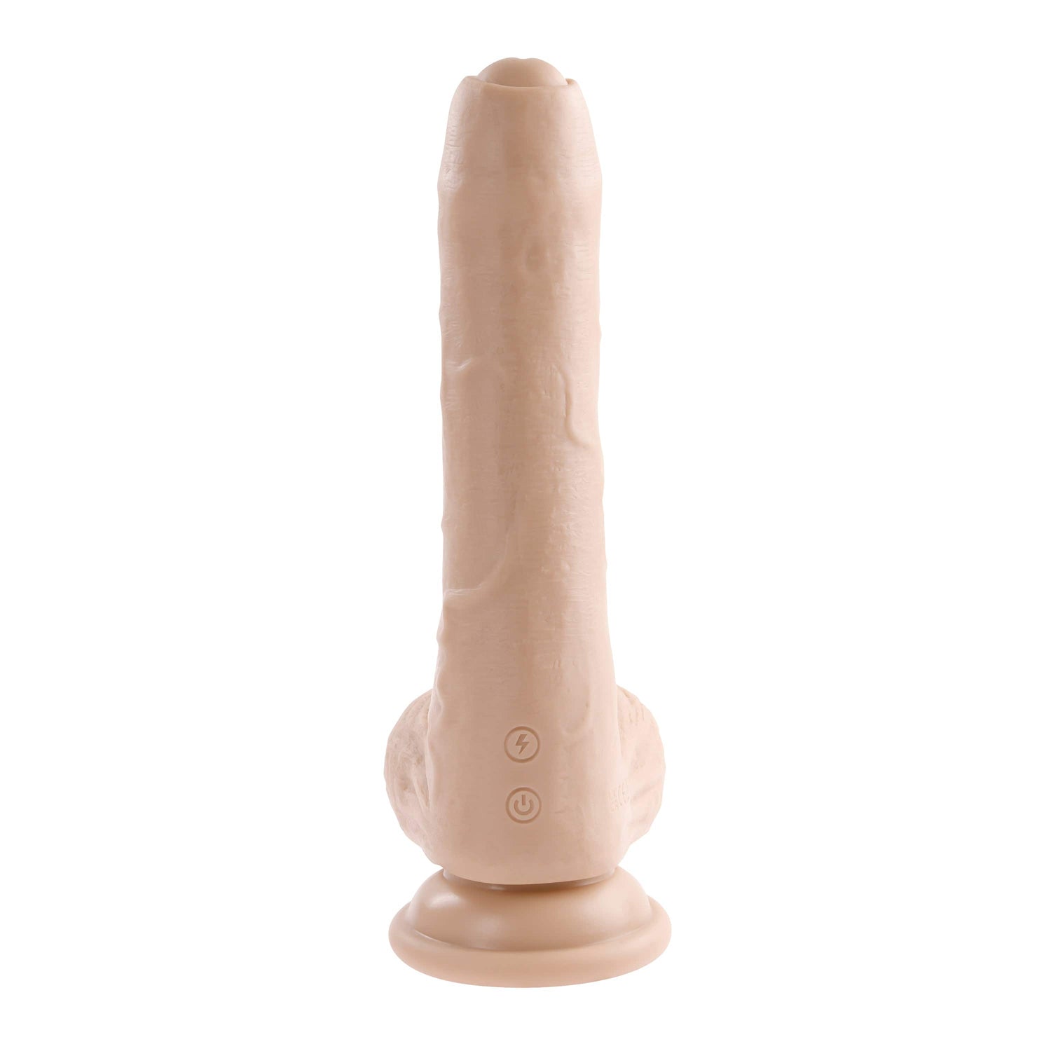 Evolved - Peek A Boo Uncircumcised Realistic Vibrating Dildo 8" CherryAffairs