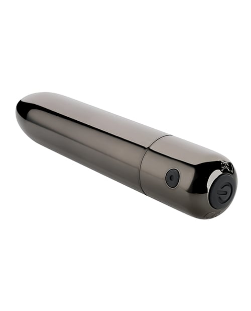 Evolved - Real Simple Rechargeable Bullet Vibrator (Black Chrome) EV1227 CherryAffairs