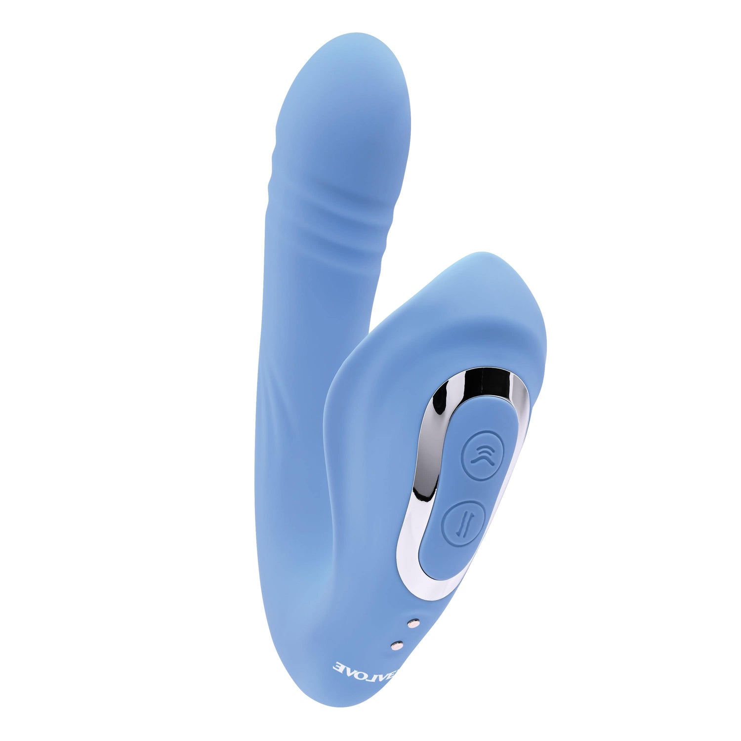 Evolved - Tap and Thrust Curved Vibrator (Blue) EV1093 CherryAffairs