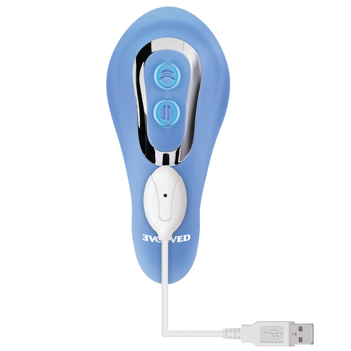 Evolved - Tap and Thrust Curved Vibrator (Blue) EV1093 CherryAffairs