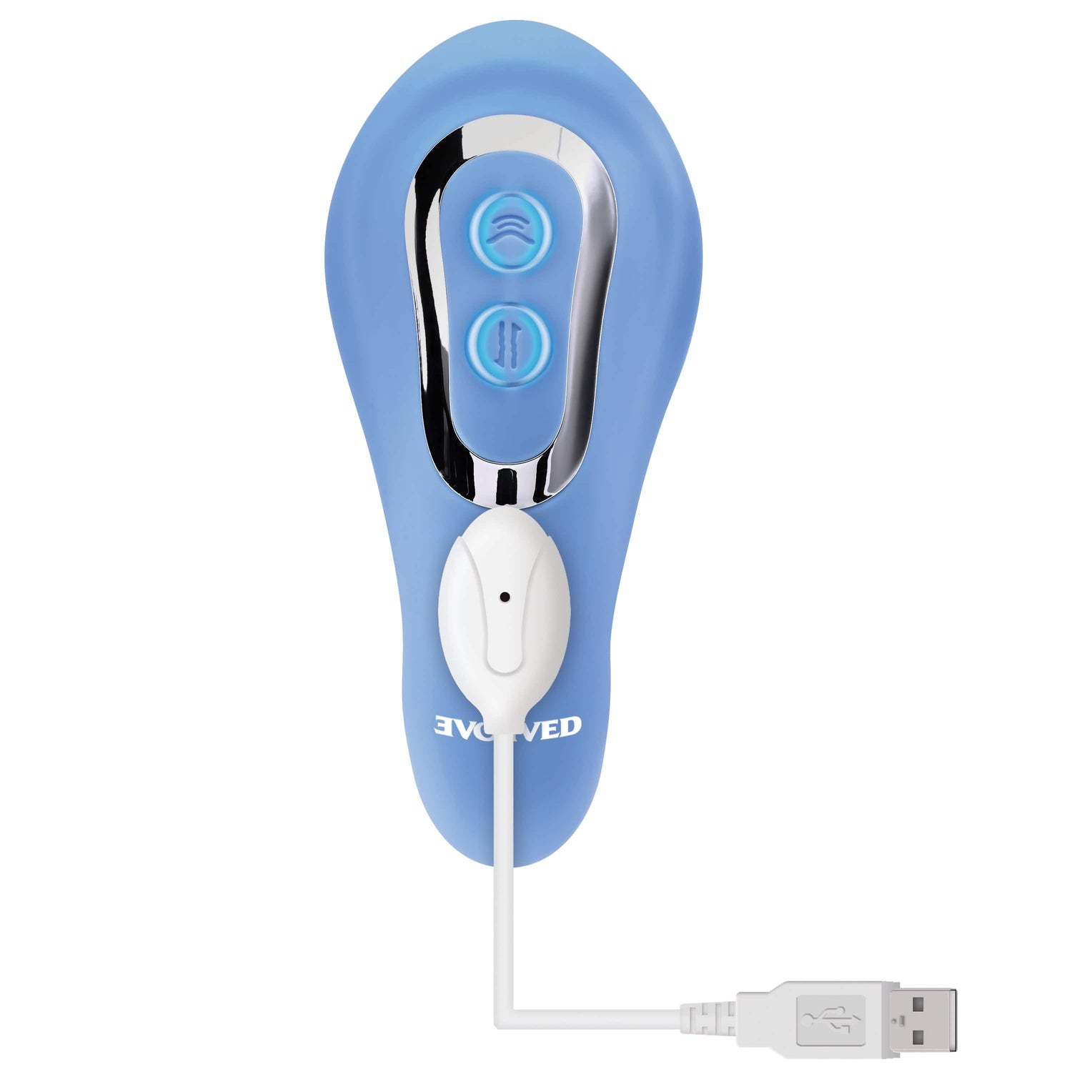 Evolved - Tap and Thrust Curved Vibrator (Blue) EV1093 CherryAffairs