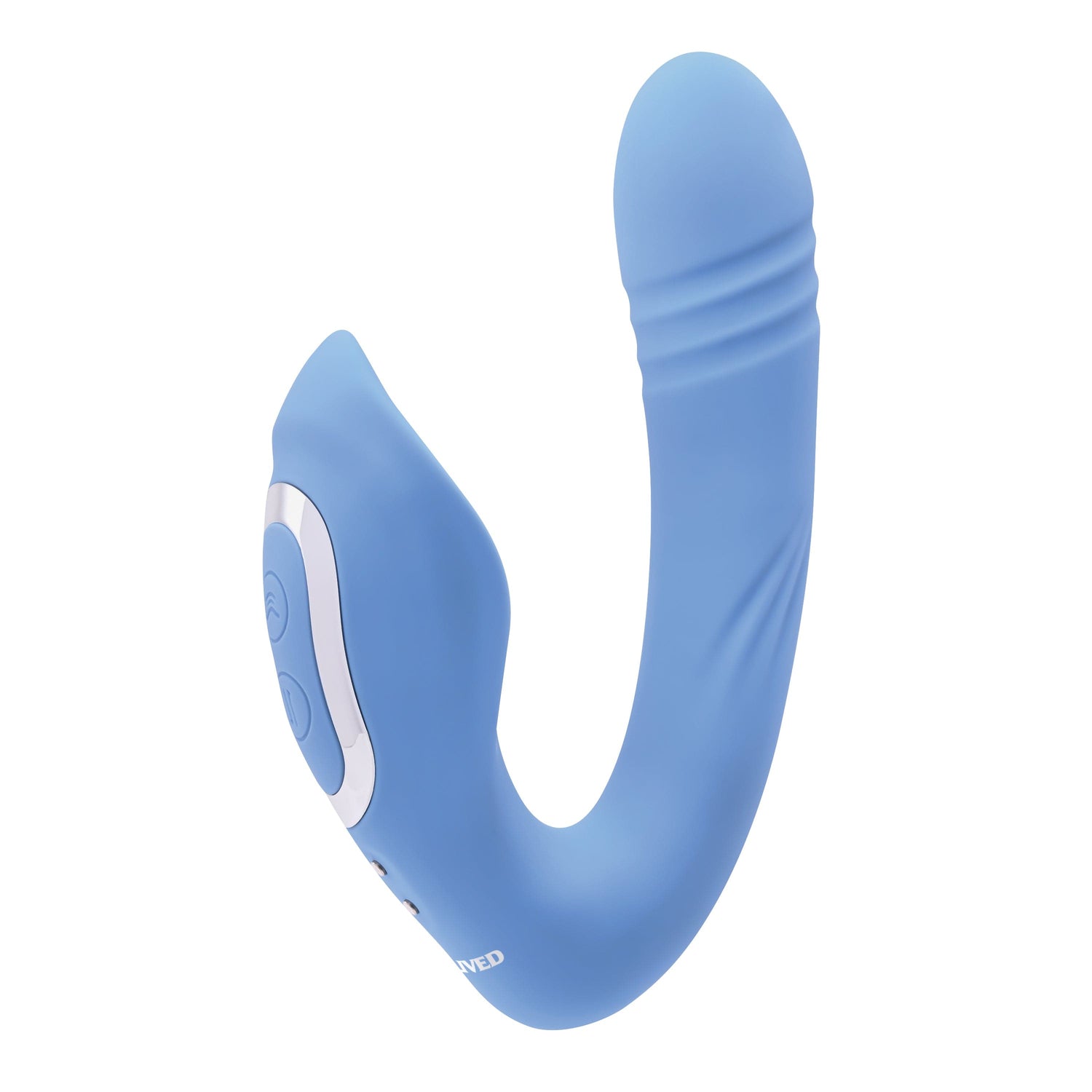 Evolved - Tap and Thrust Curved Vibrator (Blue) EV1093 CherryAffairs