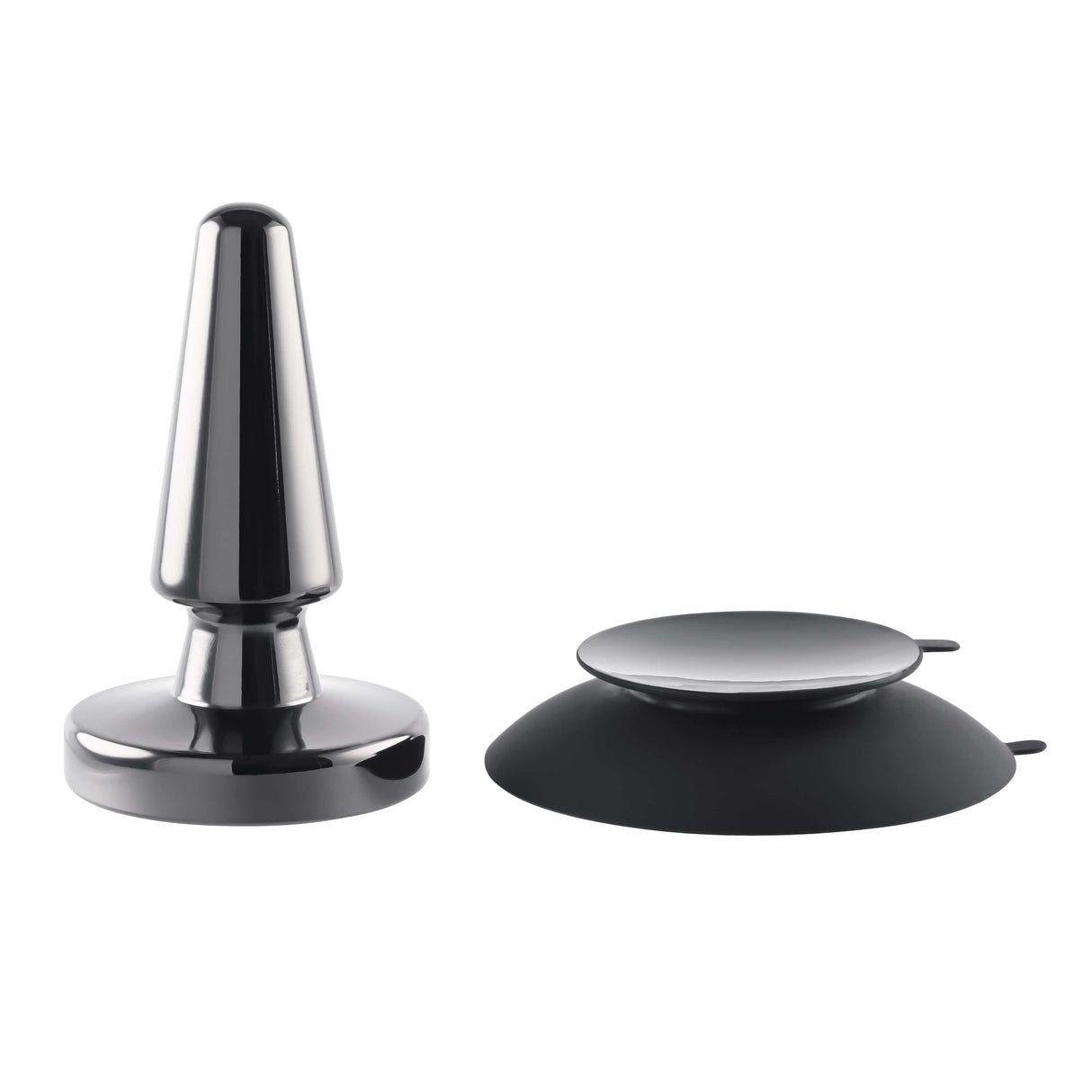 Evolved - Vibrating Metal Anal Plug with Suction Cup CherryAffairs