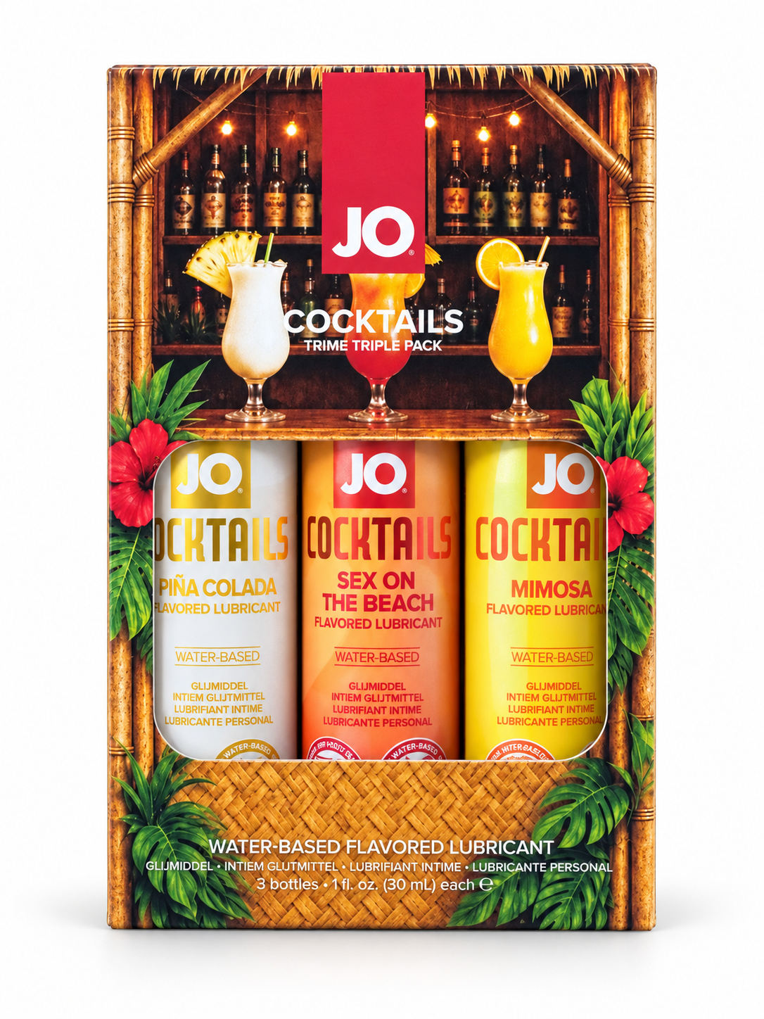 System JO - Tri-Me 鸡尾酒风味水性润滑剂三件套 3 × 30 ml