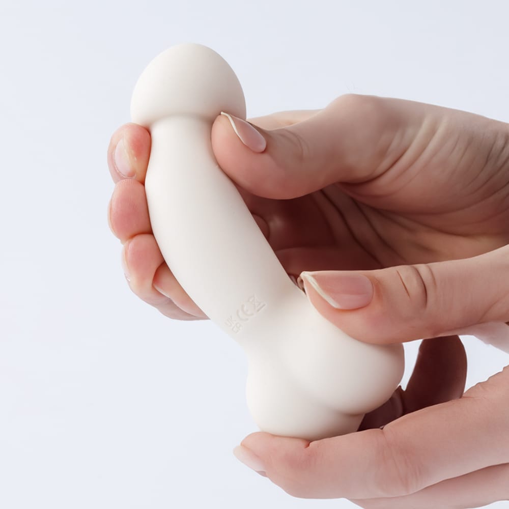 Fuji World - Spoony Cock n Balls Vibrating Dildo (White) OT1289 CherryAffairs