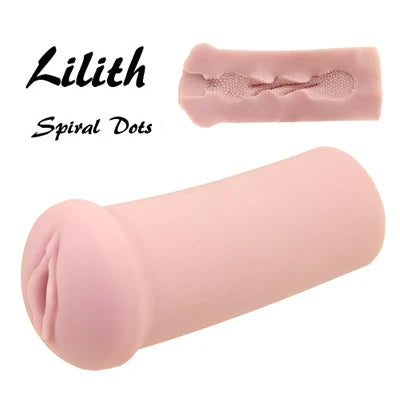 Tomax - Lilith Spiral Dots Textured Male Masturbator Onahole (Beige)