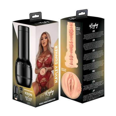 Kiiroo - Stars Collection Strokers Feel Kayley Gunner Masturbator (Beige) KR1042 CherryAffairs