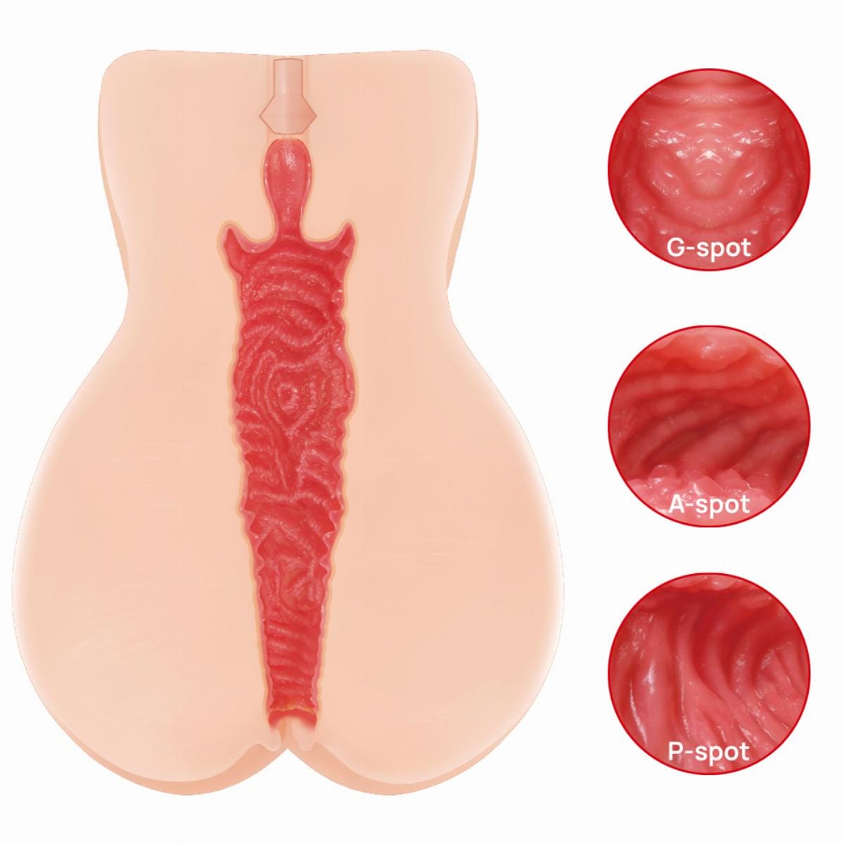 Kokos - Onahole Edition 004 Double Layer By Vanilla Masturbator (Beige) KK1069 CherryAffairs