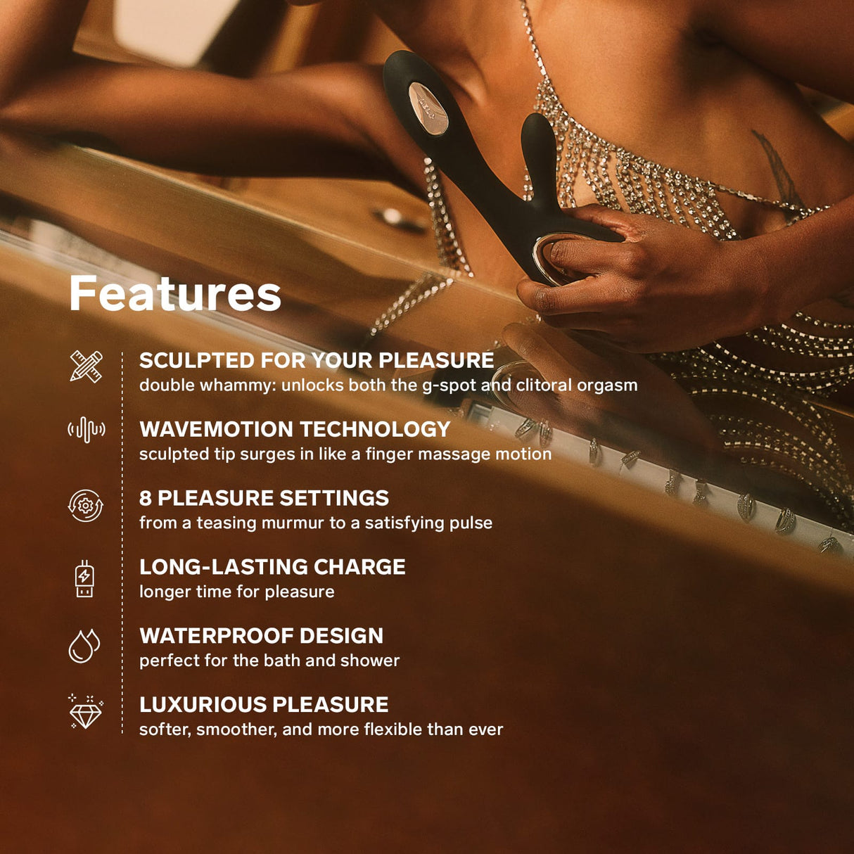LELO - Soraya Wave Luxurious Rabbit Vibrator CherryAffairs