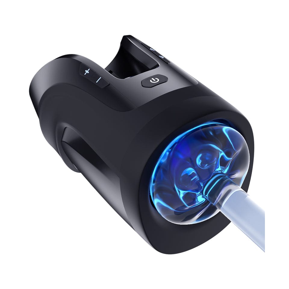 Leten - Cannon King Mini Automatic Thrusting Masturbator Luxury Edition (Black) LET1036 CherryAffairs