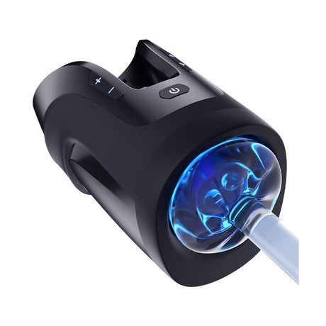 Leten - Cannon King Mini Automatic Thrusting Masturbator Luxury Edition (Black) LET1036 CherryAffairs