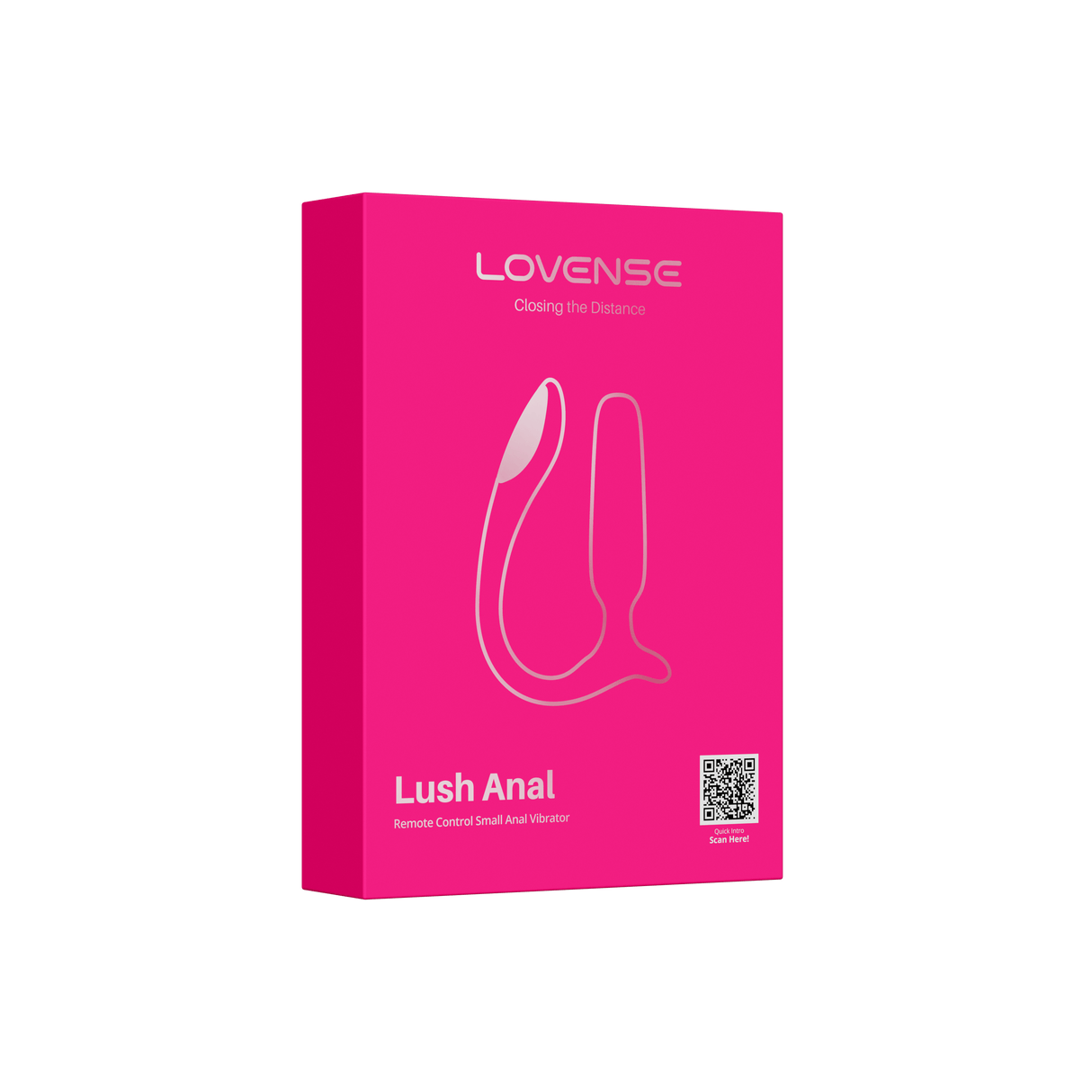 Lovense - Lush Anal Vibrating Butt Plug (Pink) LOS1075 CherryAffairs