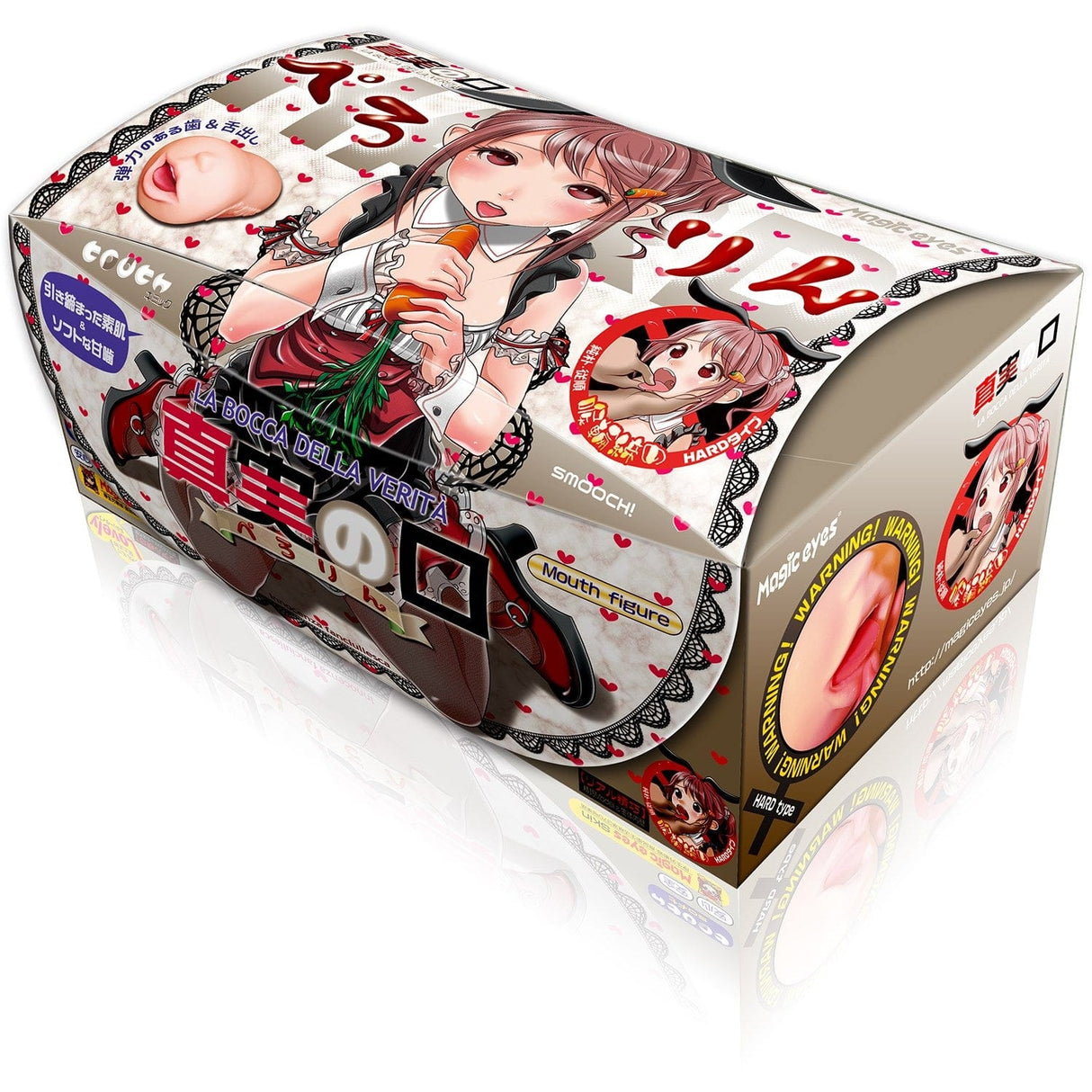 Magic Eyes - Truthful Mouth Perorin Throat Tightening Hard Type Onahole (Beige) Masturbator Mouth (Non Vibration)