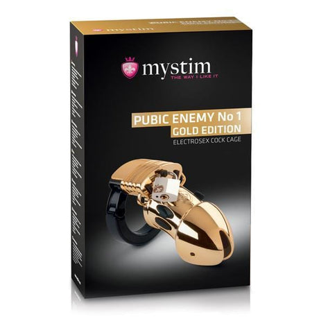 Mystim - Pubic Enemy No 1 Electrosex Cock Cage - CherryAffairs.sg